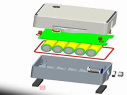 传感器电池盒，任意结构的定制设计