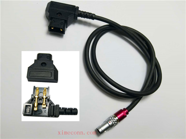 d-DAP连接器电缆组件d舌，以LEMO适配器电缆