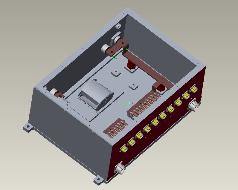 动力电池控制箱350A熔断器块金属防水盒
