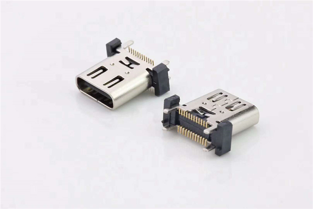 USB type C短体垂直连接器C -3.1垂直SMT连接器