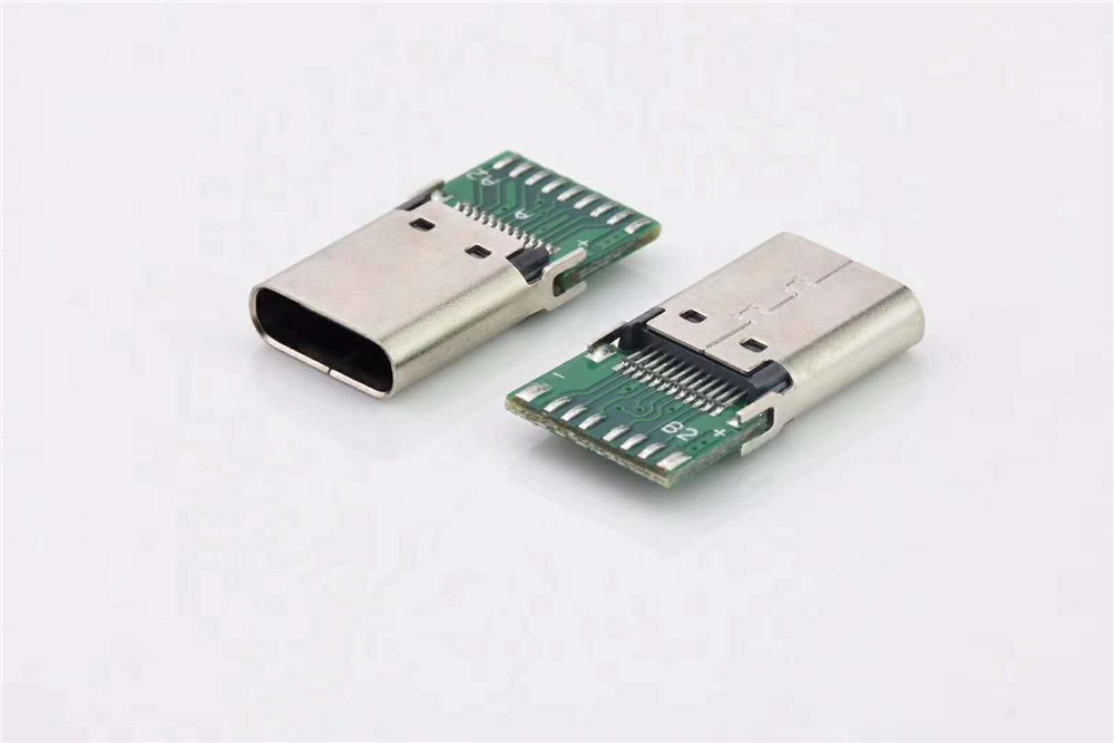 USB型C2.0公头焊锡连接器