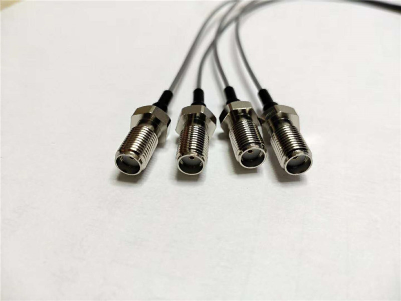 RF连接器同轴镀金高频输出连接器测试电缆