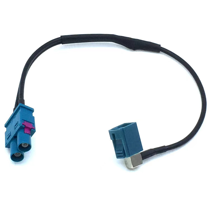 RF双光纤连接器防水直角电缆组件