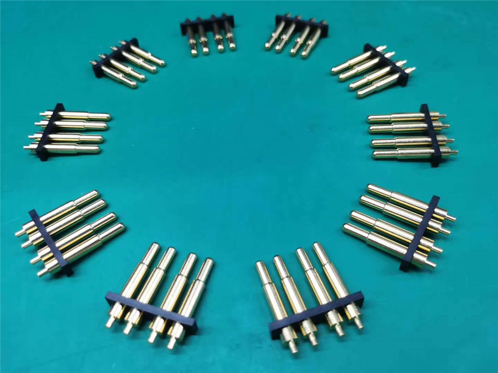 4pin弹簧销连接器10a电流100000循环配合pogo销