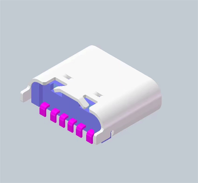 USB4高电流连接器类型C母基浸板连接器