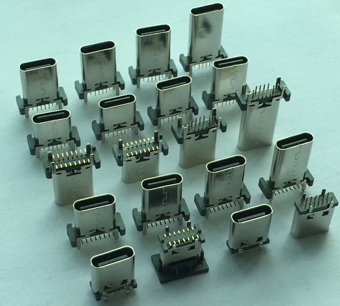 PCB器械USB-C型C板端板端器插板SMT类型类型器