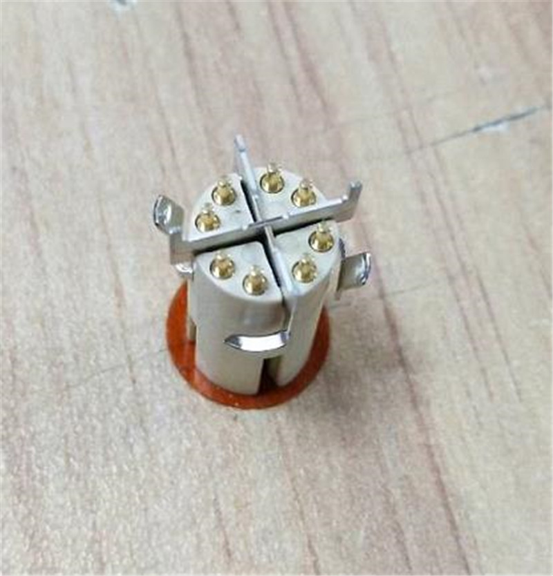 工业以太网M12连接器cat.6a PCB插座X代码回流焊类型