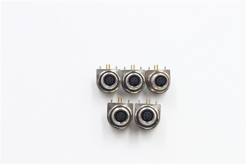 M5连接板结束4Pin-90度插电板防水IP68