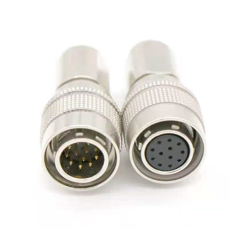 推拉自锁12P光电连接器小信号连接器