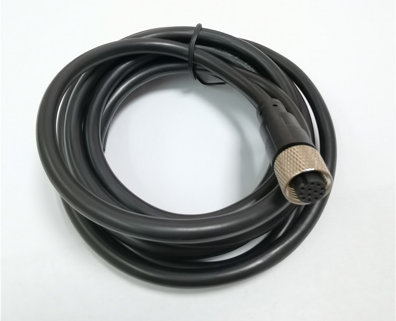 医疗m12连接器12pin军工业工业编码防水绕线