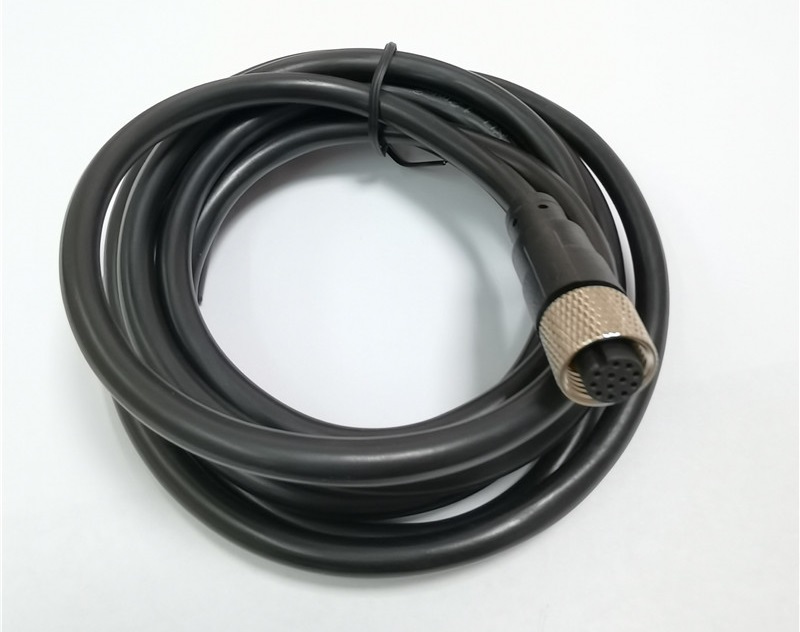 医疗m12连接器12pin军工业工业编码防水绕线
